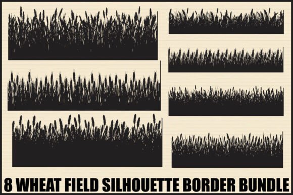 Download Farm Silhouette Wheat Clipart Bundle - Bundle Collection