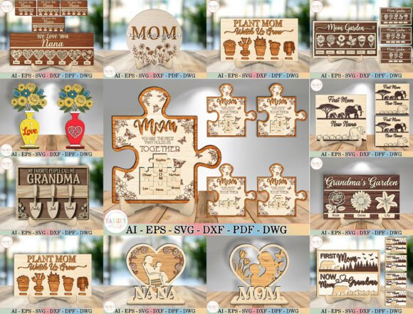 Download Bundle Mother's Glowforge XTool CNC File - Bundle Collection
