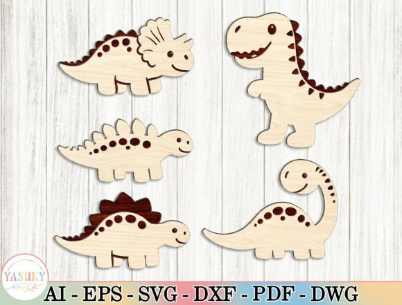 Download Dinosaur Laser Cut File SVG Bundle - Bundle Collection