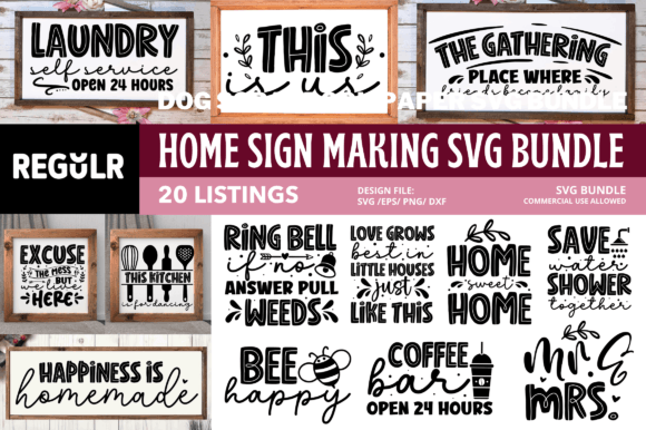 Download Home Sign Making Svg Bundle - Bundle Collection