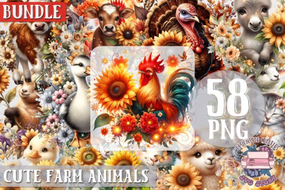 Download Animals Farm Sunflowers Bundle 58 PNG - Sunflowers Collection