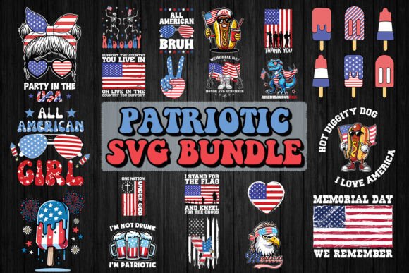 Download Patriotic 4th of July SVG Bundle - Bundle Collection