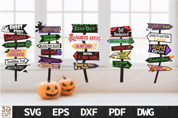Download Halloween Street Sign SVG Bundle - Bundle Collection